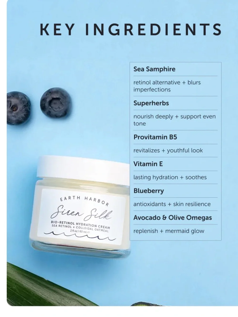 Earth Harbor Naturals Siren Silk Bio-Retinol Hydration Cream